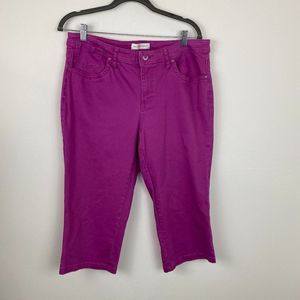 Christopher & banks capri size 10 color purple